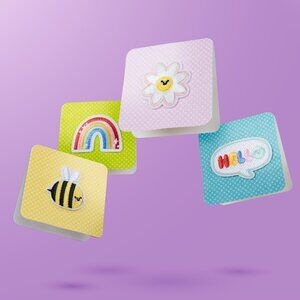 3x3 Happy Days Note Cards Mini Greeting Cards Birthday Thank You Happy DaySerie